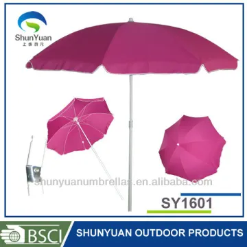 BEACH SUN BLOCKING 1.6m BEACH UMBRELLA SPF 100 WITH INTEGRATED SAND ANCHOR