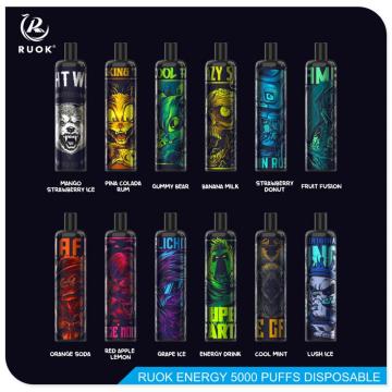 RUOK Energy 5000 Puffs Kit de vape descartável