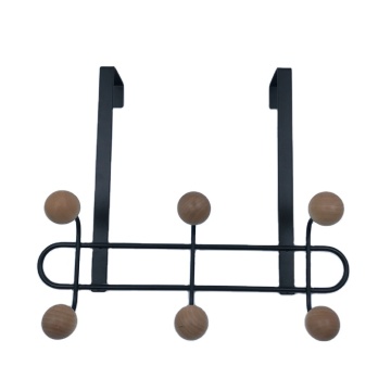 Over The Door Hanger Rack 3 Wood Hooks