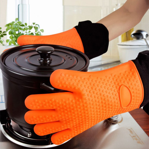 Silikonowe rękawiczki kuchenne mikrofalowe rękawiczki do pieczenia