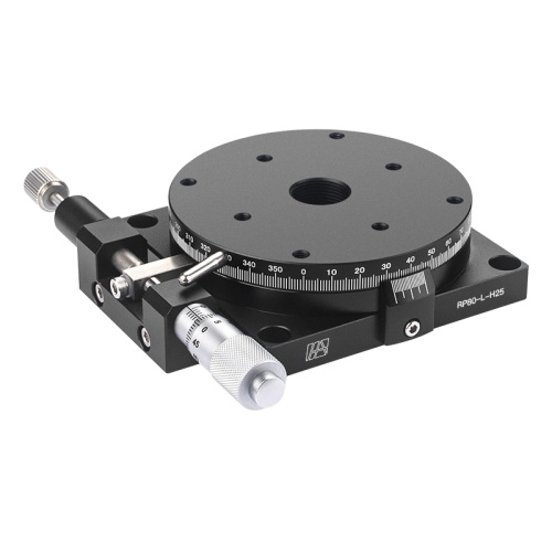 80mm přesný optický ruční rotační stolek z hliníkové slitiny