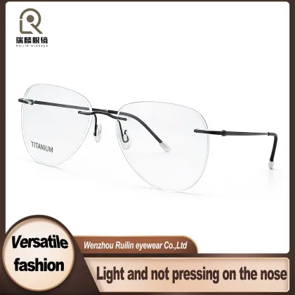 Myopia Corrective Aviator Style Titanium Frames