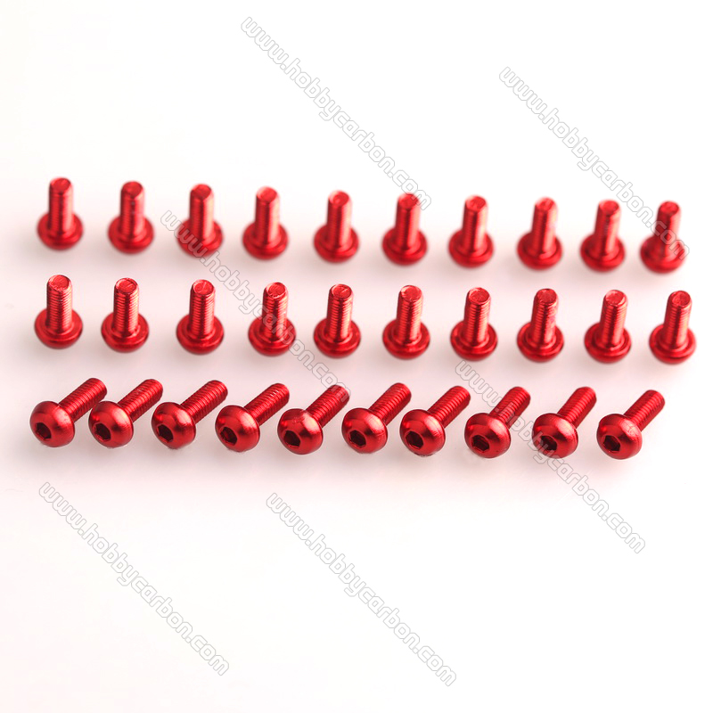 M3 Colored Aluminum Screws By Metric