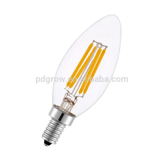 UL listed candelabra led filament bulb c35 e12 bulb 4w led the lamp