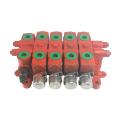 Manual 4 spools secitonal control hydraulic direction valves