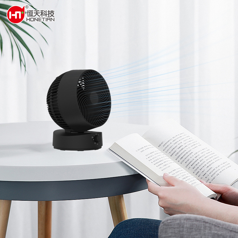 HONETIAN summer new mode 3 speeds auto oscillation knob control 8 inches AC circulator custom colors indoor plastics table fan