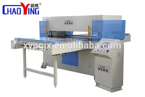 PLC control precision hydraulic clicker machine/PVC floor cutting machine