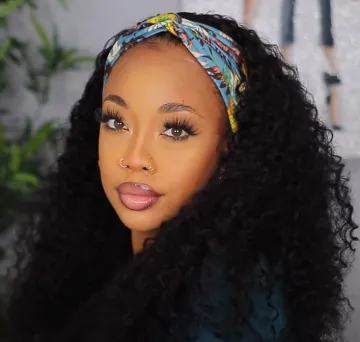 Aishili headband wig  wholesale synthetic fiber body wave wig headband black headband wigs for black women