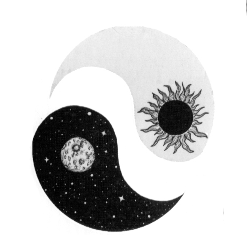 30pcs The Sun And Moon Waterproof Temporary Tattoos Sticker Body Art Tattoo Yin And Yan Tai Chi Temporary tatoo Kids