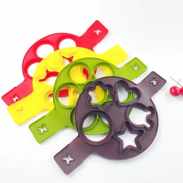 HYRI Silicone Pancake Rings: Non-Stick, Reusable, Custom Shape Pancake and Fried Egg Mold