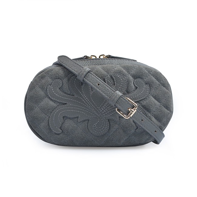 Leather Bum Fanny Pack Long Chain Waist Belt Bag
