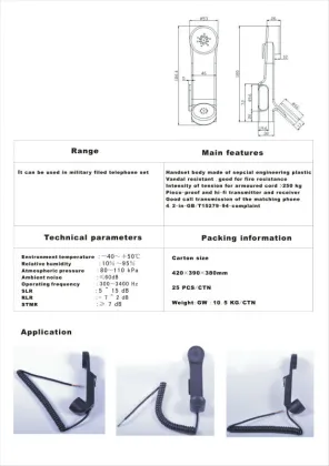 Unique wall telephones payphone telephone military handset retro coco phone handset anti radiation handset