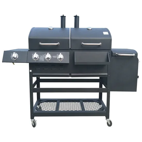 Dual-Purpose BBQ Grill Oven Gas & Charcoal for Kebab Stove Smoker Chimney Barbeque Cooking
