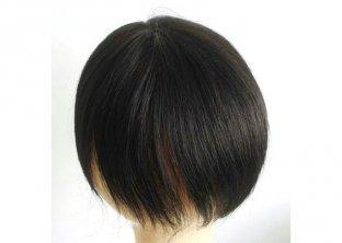 100% Chinese Human hair Lace Top Closure Toupee 8 Inch Shor