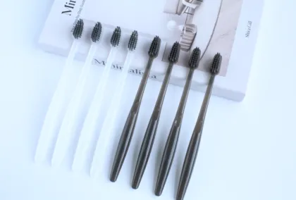 Luxury hotels sell translucent toothbrushes