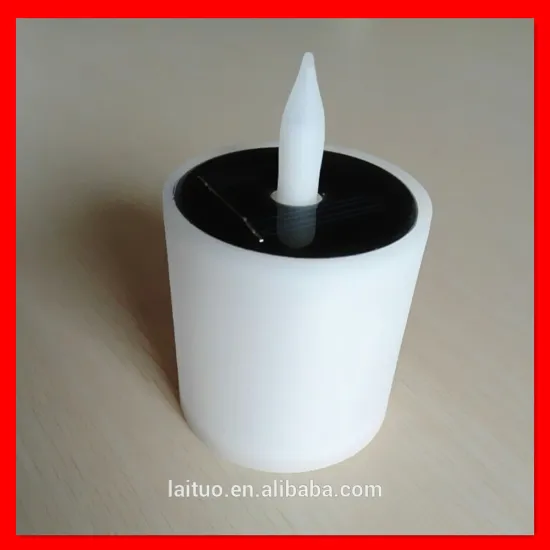 2015 new white mini decoration candle Landscape led solar panel charging garden lighting