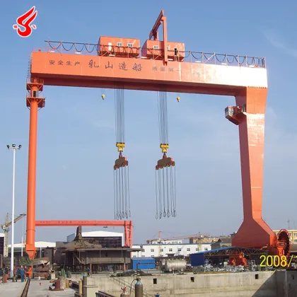 Customized 600 Ton Shipbuilding Port Gantry Crane for Sale