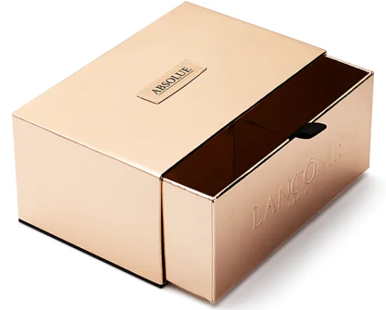 Custom Sliding Drawer Candle Packaging Box with Ribbon