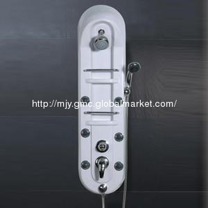 bathroom Wall hanging plastic shower panel with nozzle