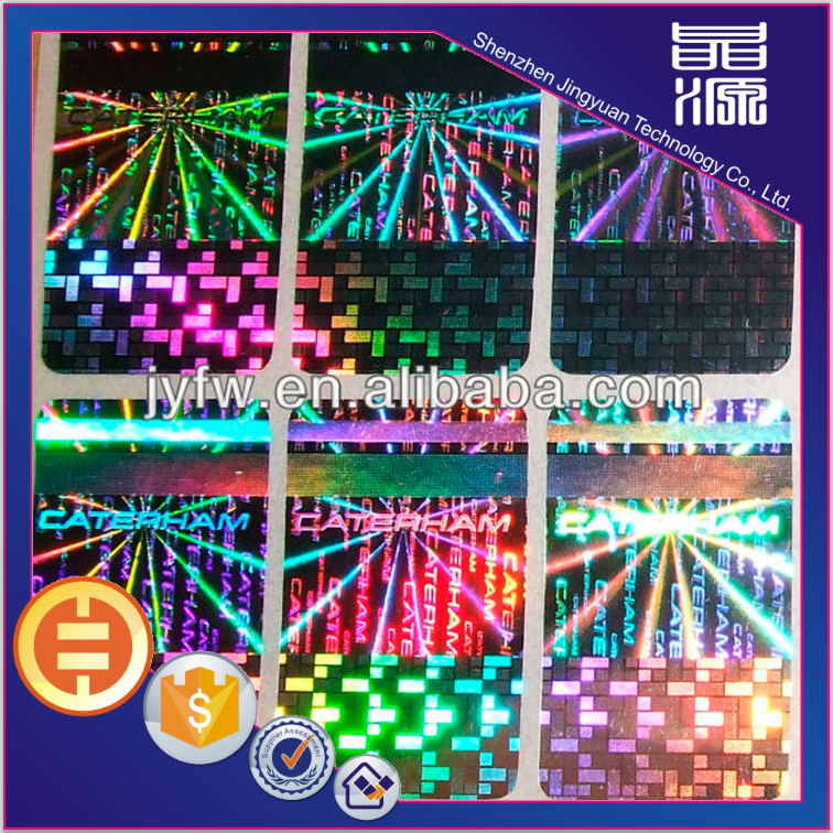 Rectangle Self Adhesive Laser Hologram Label