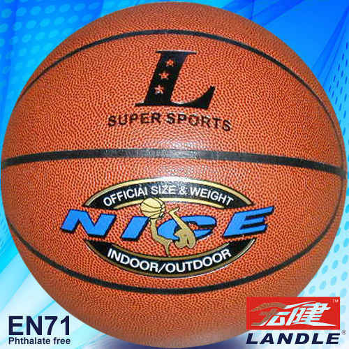 Laminated nice price PVC basketball wholesale