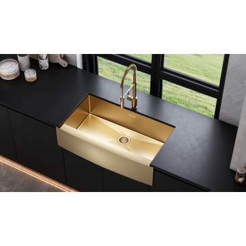 Miao 3620-inch stainles steel handmade Apron Sink