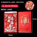 Disposable printed aluminum foil lined paper bags