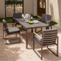 Outdoor wood-plastic tables and chairs