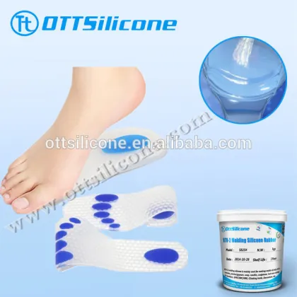 Medical grade silicone rubber for forefoot health care insoles