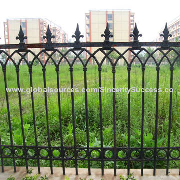 Wrought Iron Fence, Powder Coating, Galvanized, Any Size Can be Available