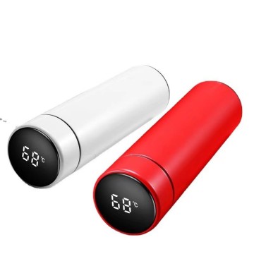 Factory OEM LED Temperature Display Thermal Vacuum Flask, Stainless Steel Smart Water Bottle with Tea Infuser