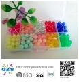 Conjunto de grânulos plásticos DIY multicoloridos para crianças