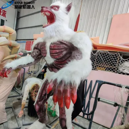 Customize Moving Ghost White Haired Werewolf