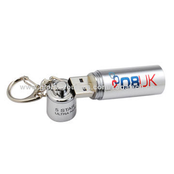 Battery Metal Tube USB Souvenir