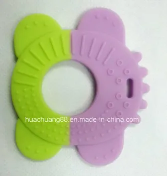 Double Colors Silicone Baby Teether