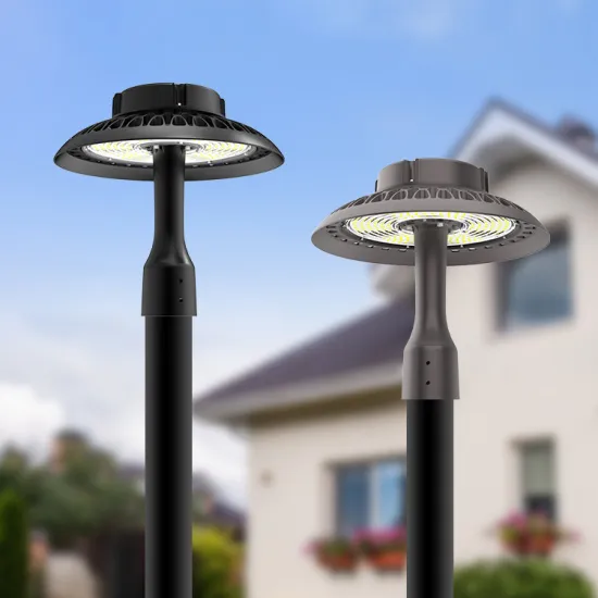 IP66 Disk-Shaped Photocell Sensor LED Garden Light 85V-265V 100W-200W Die Cast Aluminum