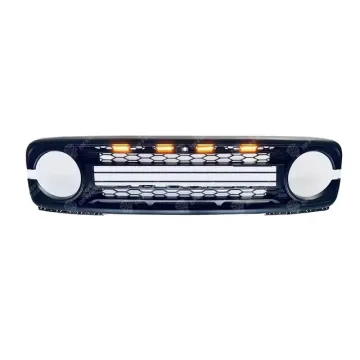 ABS Front Bumper Grills Racing Grill with White Lights for Tank 300 (2021-2024) - 4x4 Off-road Honeycomb Intake Grille