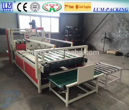 Semi auto folder guling machine/carton box making machine with CE and ISO9001 Certificate