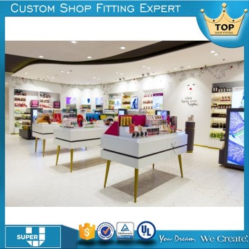 super u shopfitting retail display cosmetic shop counter design