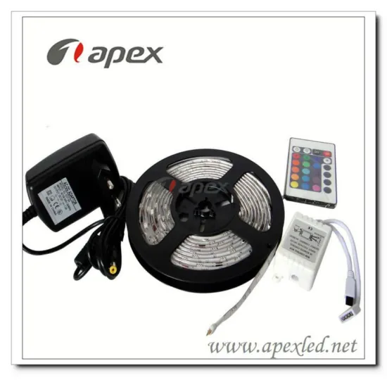 waterproof RGB kit led strip 150 SMD5050 5M+RGB 12 key controller+ Power adapter