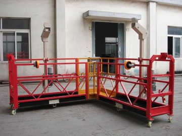 90 Degree Red Steel Rope Suspended Window Washing Platform Cardle 3kw × Pcs