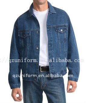 HOT!100%cotton casual stone washed denim workwear with custom logo J762
