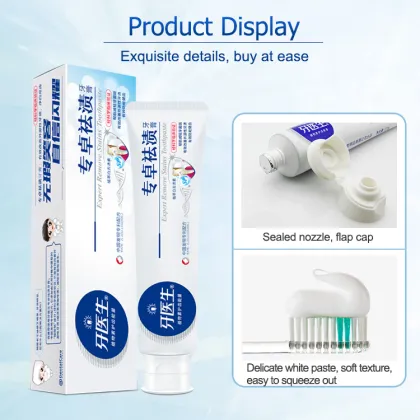 Tooth Whitening Paste Reduce Plaque Toothpaste