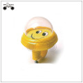 Cute yellow color bicycle bells in plastic