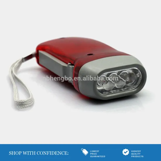 best selling plastic led dynamo torch red