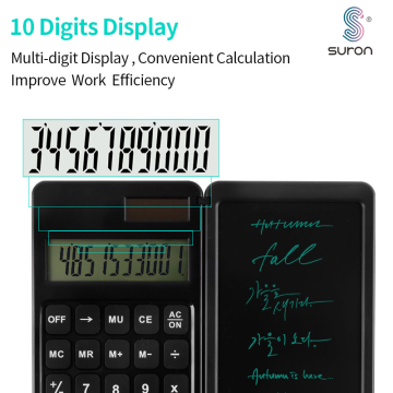 Calculadora de notas de Suron 6 pulgadas LCD de escritura