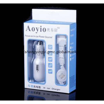 Hot sellling Retractable Car Charger Kit(6IN1) for iphone