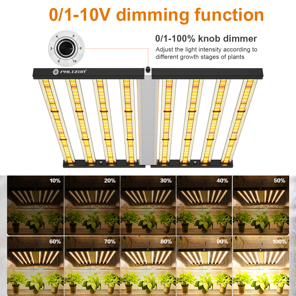 640W Foldable Grow Light Indoor Medical Cultivation China Manufacturer