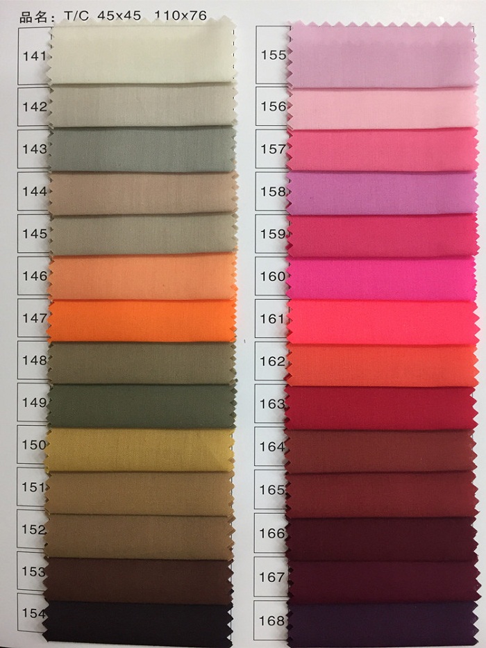 65 Polyester 35 Cotton Dyed Fabric 