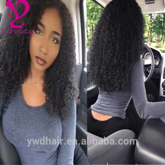 8-26inch afro kinky curly full lace wigs front Lace Human Hair Wigs Kinky Curly human hair wigs for black women